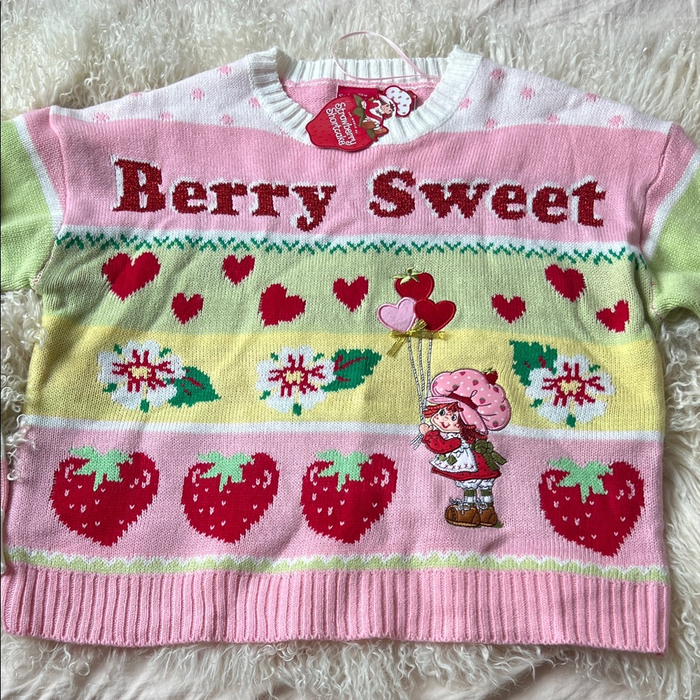 Strawberry Shortcake Sweater NWT